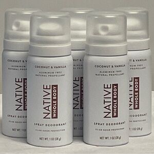 Native Whole Body Coconut & Vanilla Deodorant - 1oz (Pack of 5)